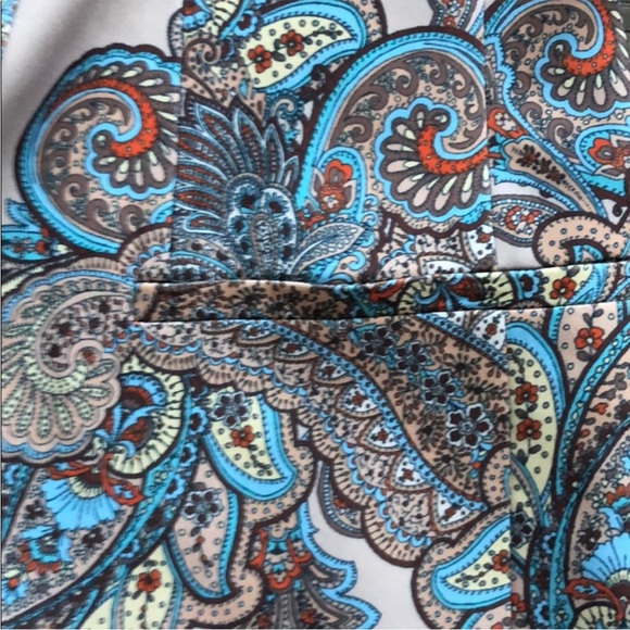 EXPRESS: Paisley Notch Collar Boyfriend Blazer Size XS - Picture 7 of 8